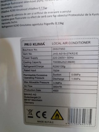 Aire Acondicionado Portátil ProKlima