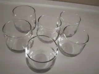 6 Vasos de Vino/Licor Cristal