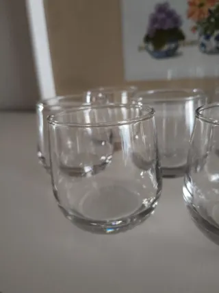 6 Vasos de Vino/Licor Cristal