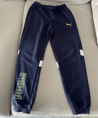 Tuta Puma felpa blu S, pantalone 13/14 anni L