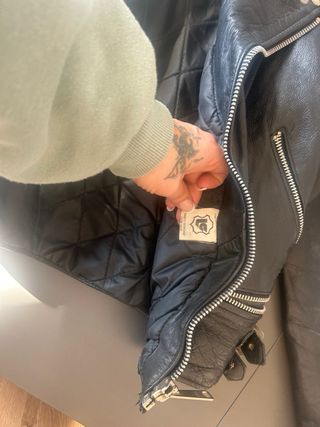 Cazadora Piel Vaca Original Negra