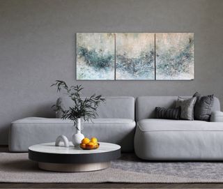 Quadri astratti. Dipinti a mano. In rilievo