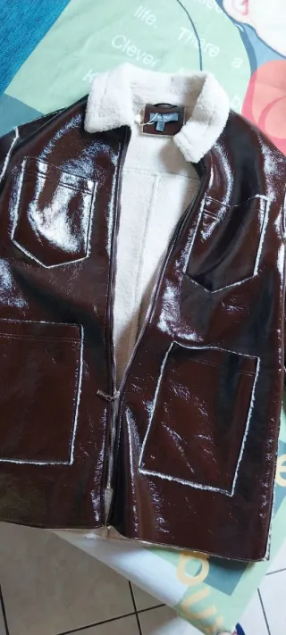 Cappotto Camomilla effetto lucido