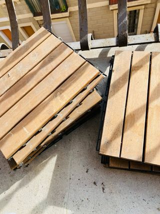 Baldosas de madera para exterior