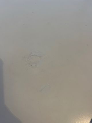 Escritorio Ikea Blanco y Madera pintados cajones