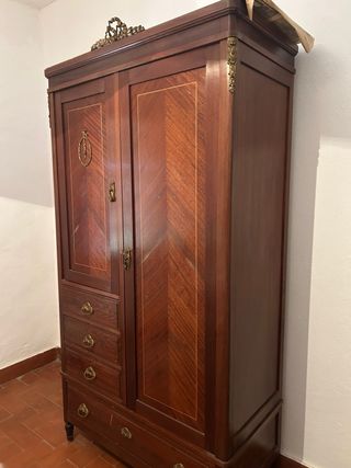 Cama Hierro Forjado Vintage Mesillas Ropero