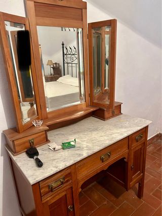 Cama Hierro Forjado Vintage Mesillas Ropero