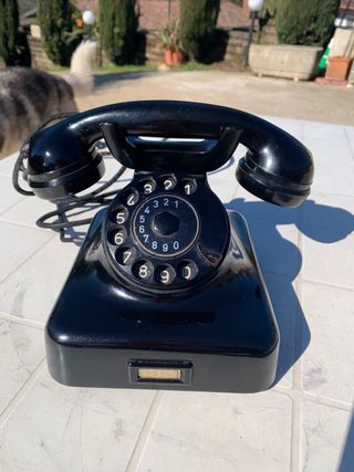 Telefono Bachelite Nero Vintage