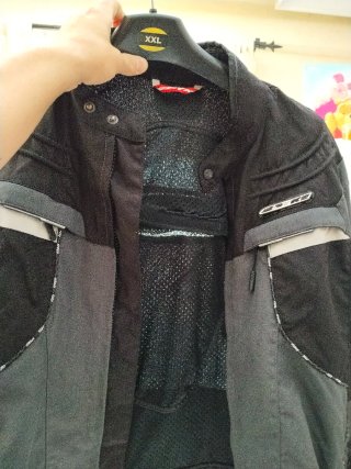 Chaqueta Motoarmure Azul y Negra talla L