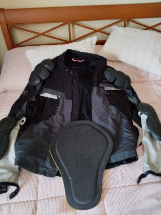 Chaqueta Motoarmure Azul y Negra talla L