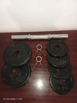 Mancuerna ajustable con discos