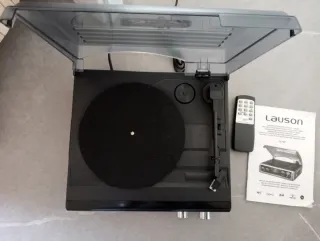 Giradischi Lauson Nero e Argento