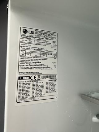 Nevera Combi LG 2m con garantía