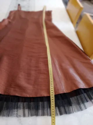 Vestido fiesta TOSSAL marrón