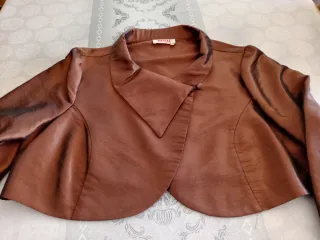 Vestido fiesta TOSSAL marrón