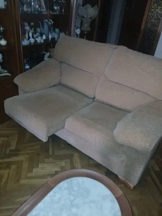 Conjunto Sofás 3+2 plazas tela beige