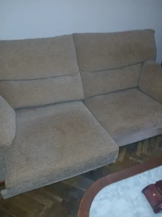 Conjunto Sofás 3+2 plazas tela beige