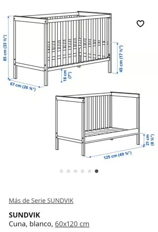 Cuna Sundvik 60x120 cm