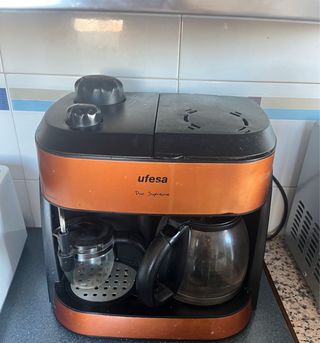Cafetera Ufesa Duo Supreme Naranja
