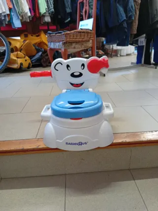 Orinal infantil con diseño de oso