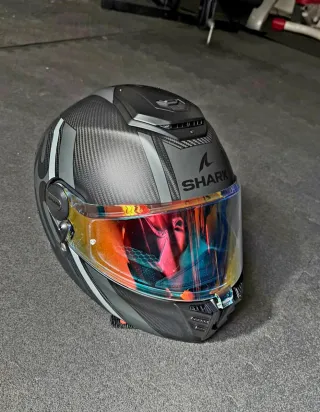Casco Shark Spartan RS Carbon Negro/Gris