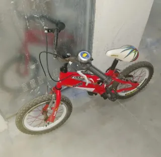 Bicicleta Infantil Roja 16