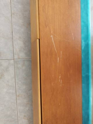 Mesa centro madera y cristal