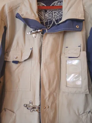 Giacca uomo vintage beige/blu taglia M