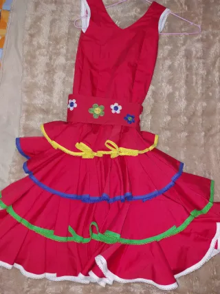 Traje Flamenca Niña Multicolor