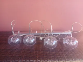 Lámpara colgante de cristal