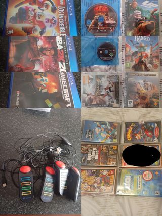 Lote Juegos PS4, PS3, PSP y Buzzers a partir d 2€