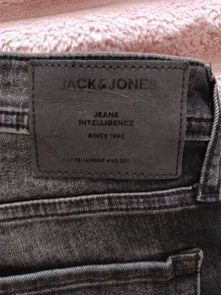 Pantalones Jack & Jones negros/grises