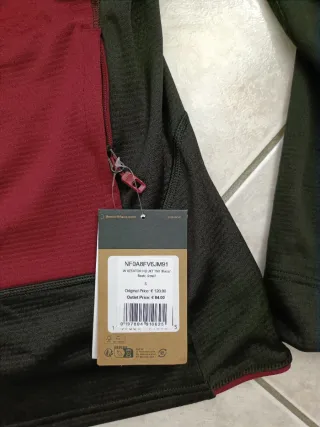 Felpa The North Face Nera/Rossa Taglia S