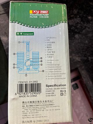 Filtro Acuario Bomba XINYOU XY-2902