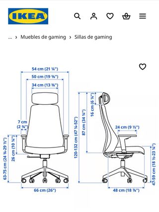 Sedia da gaming IKEA in buone condizioni