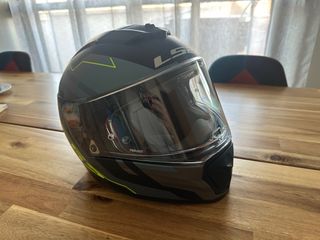 Casco LS2 Breaker Gris y Amarillo. 3 usos.