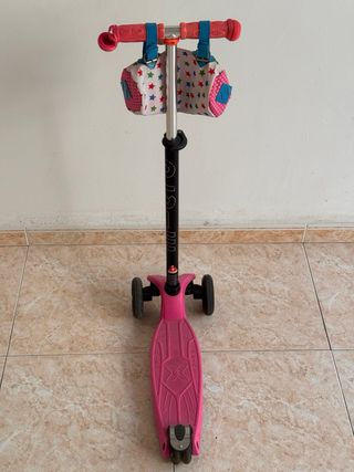 Patinete Micro Maxi Infantil Rosa y Negro