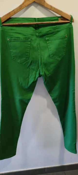 Pantalones Zara Trafaluc Mujer Verdes