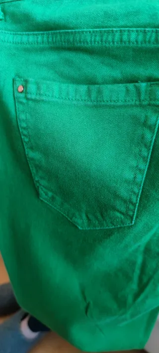 Pantalones Zara Trafaluc Mujer Verdes