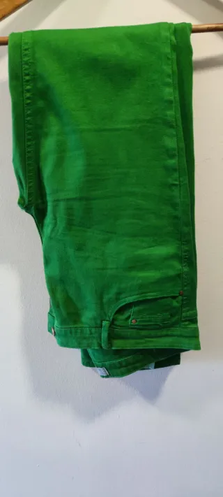 Pantalones Zara Trafaluc Mujer Verdes