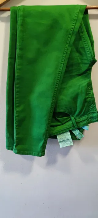 Pantalones Zara Trafaluc Mujer Verdes