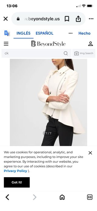 Chaqueta Beige Talla M/L