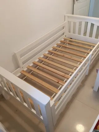 Cama litera blanca