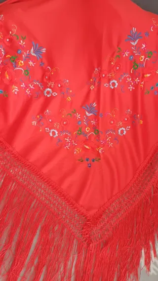 Mantoncillo Flamenca Bordado Multicolor