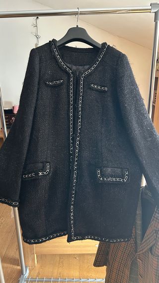 Cappottino lurex con gancetti