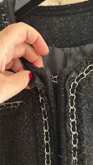 Cappottino lurex con gancetti