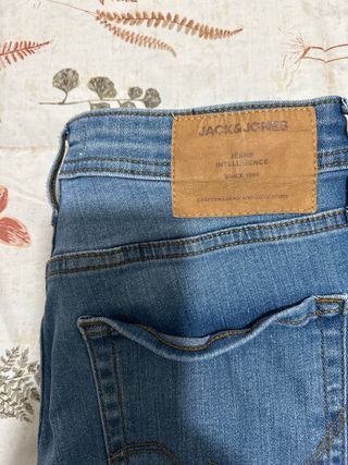Pantalón vaquero pitillo Jack & Jones azul