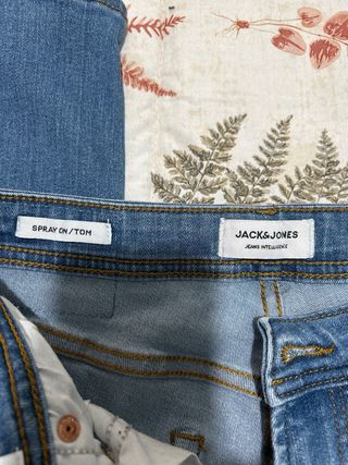 Pantalón vaquero pitillo Jack & Jones azul