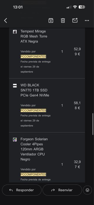 Torre PC Gaming Negra