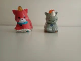 Muñecos VTech Gato y Rinoceronte